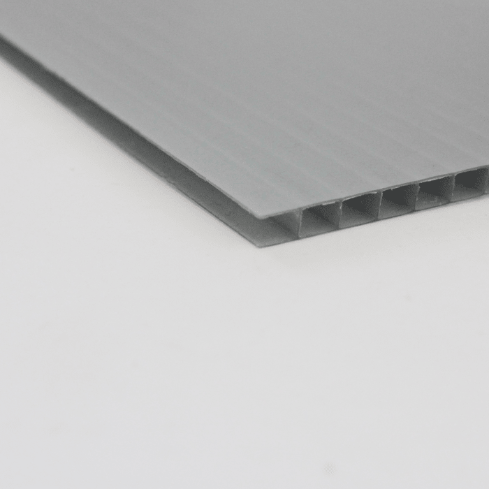 сотовый поликарбонат 4 мм серебро
